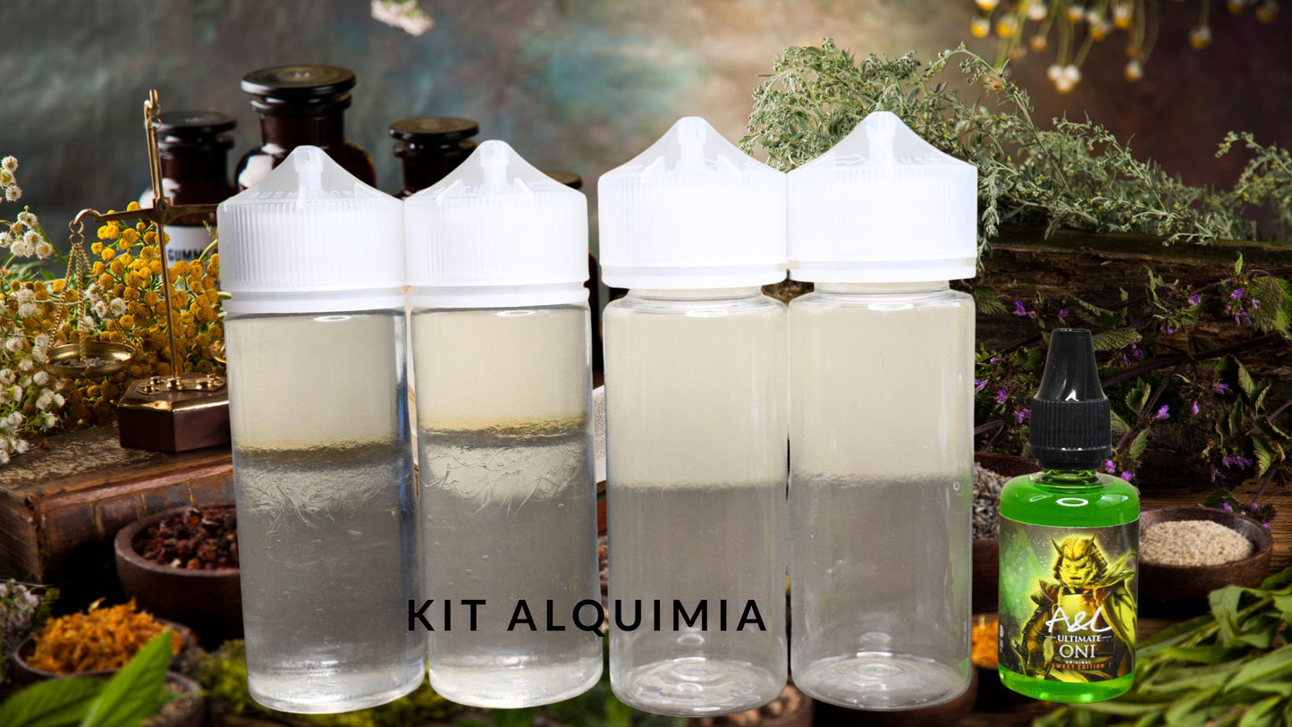 Kit: Concentrado a Elección de 30 ml+ 240 ml de Base + 2 Frascos de 120 ml C/U