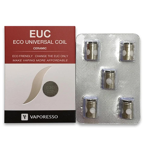 Resistencias Vaporesso EUC Ceramic 0.3 Ohm 5 Unidades