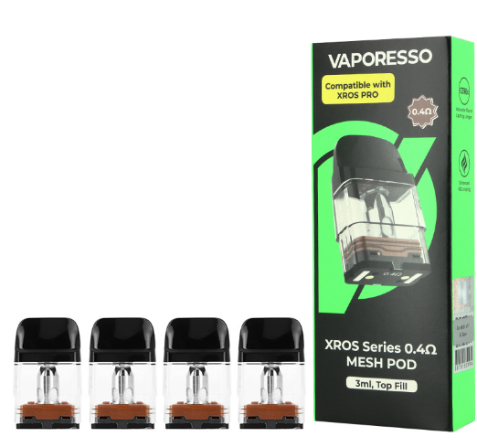 Vaporesso XROS Pods Cartuchos 4 Uds 3 ML 4 ohms