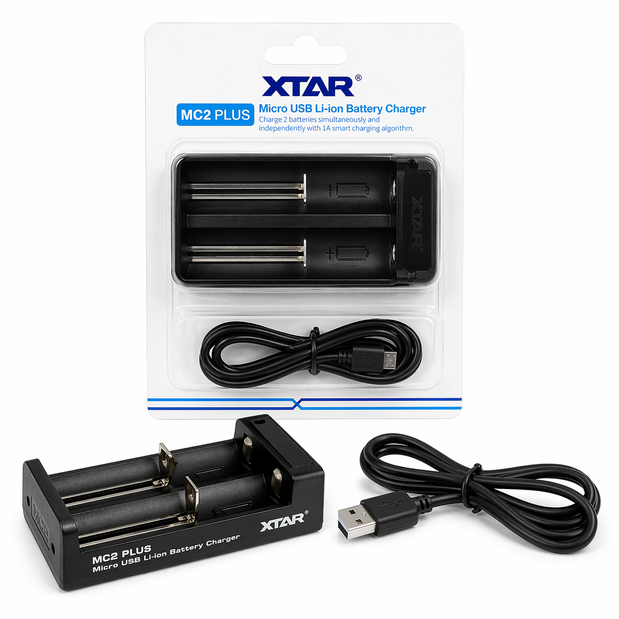Cargador Xtar MC2 Plus – Compacto, seguro y eficiente