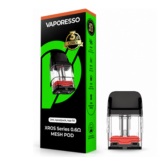 Vaporesso XROS Pods Cartuchos 4 Uds 3 ML 0.6 ohms Corex 3.0