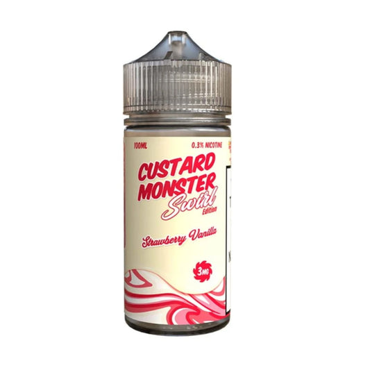 Custard Monster Swirl Strawberry Vanilla 100ml