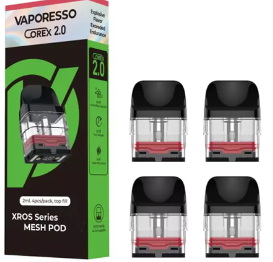 Vaporesso XROS Pods Cartuchos 4 Uds 2 ML Corex 2.0