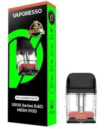 Vaporesso XROS Pods Cartuchos 4 Uds 3 ML 0.6 ohms Corex 3.0